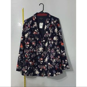 Lane Bryant Navy Floral Blazer size 18